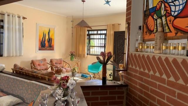 Lindo Sobrado Amarelo -próximo a praia Mongaguá Exterior foto