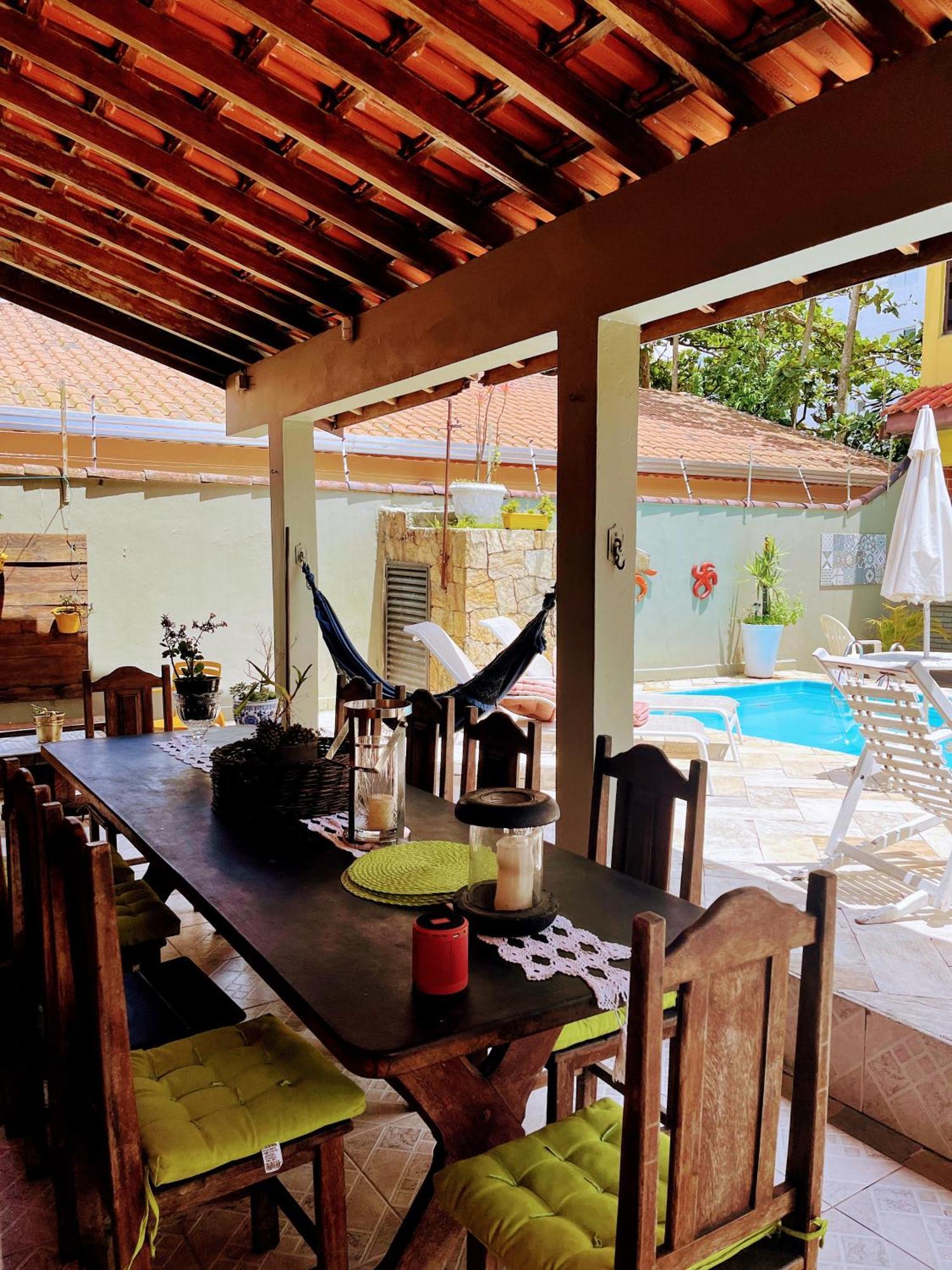 Lindo Sobrado Amarelo -próximo a praia Mongaguá Exterior foto